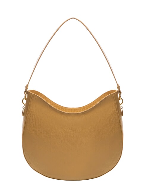 ALPHA Bolso de hombro de piel martillada beige fresco - Bolsos Mujer
