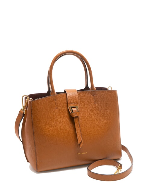 ALBA Bolso de mano de cuero martillado CUIR - Bolsos Mujer