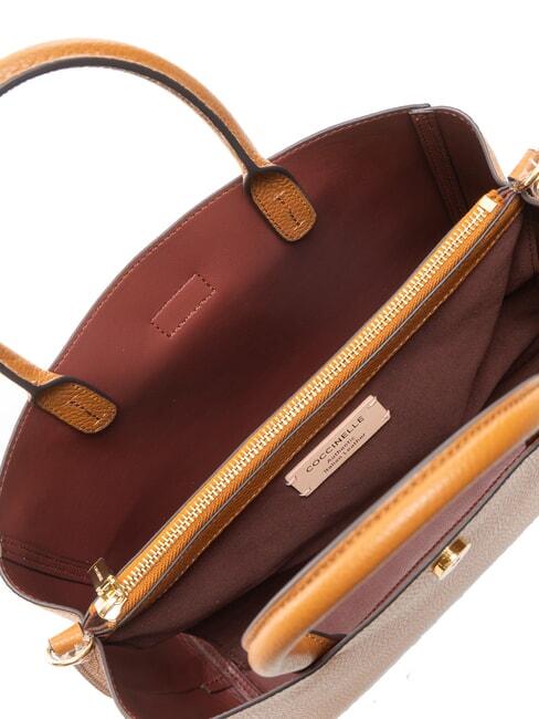 ALBA Bolso de mano de cuero martillado CUIR - Bolsos Mujer