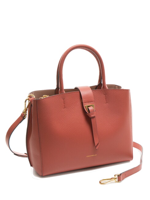 ALBA Bolso de mano de cuero martillado maceta - Bolsos Mujer