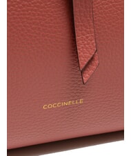 COCCINELLE ALBA Bolso de mano de cuero martillado maceta - Bolsos Mujer - 5