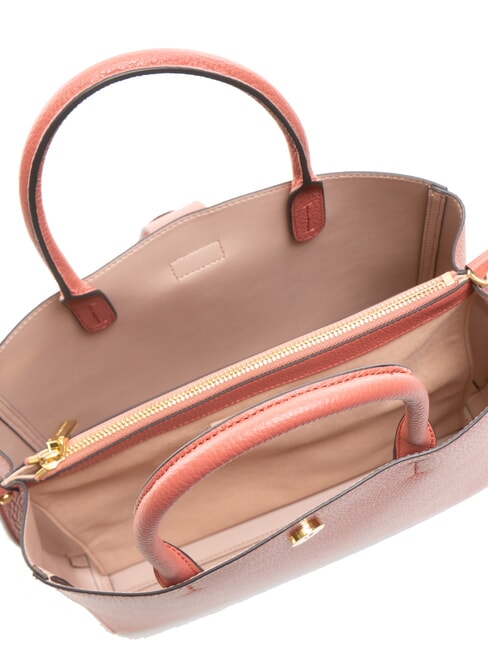 ALBA Bolso de mano de cuero martillado maceta - Bolsos Mujer