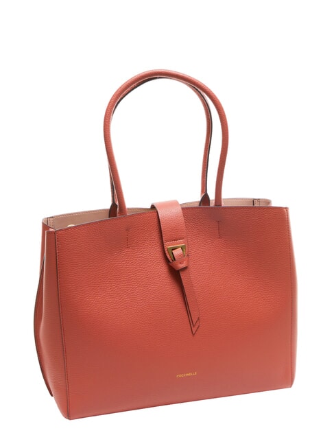 ALBA Bolso de hombro de piel martillada maceta - Bolsos Mujer