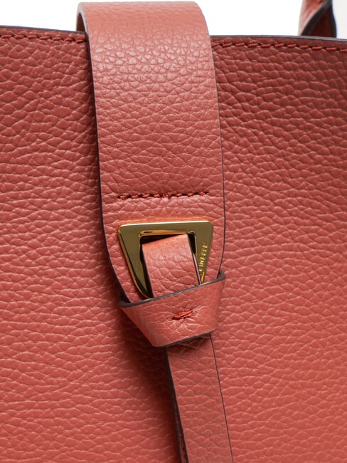 ALBA Bolso de hombro de piel martillada maceta - Bolsos Mujer