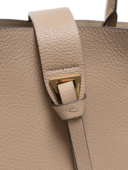 ALBA Bolso de hombro de piel martillada rosa polvo - Bolsos Mujer