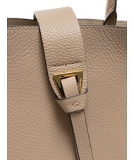 COCCINELLE ALBA Bolso de hombro de piel martillada rosa polvo - Bolsos Mujer - 5