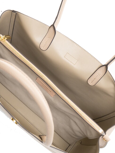 ALBA Bolso de hombro de piel martillada rosa polvo - Bolsos Mujer