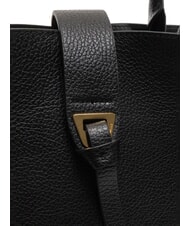 COCCINELLE ALBA Bolso de hombro de piel martillada negro - Bolsos Mujer - 5