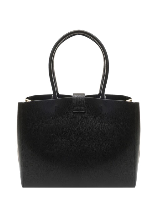 ALBA Bolso de hombro de piel martillada negro - Bolsos Mujer