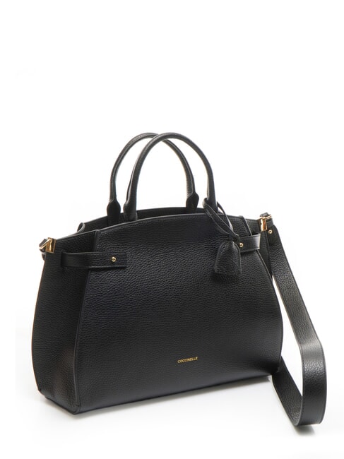 KLICHE Bolso de piel con bandolera negro - Bolsos Mujer