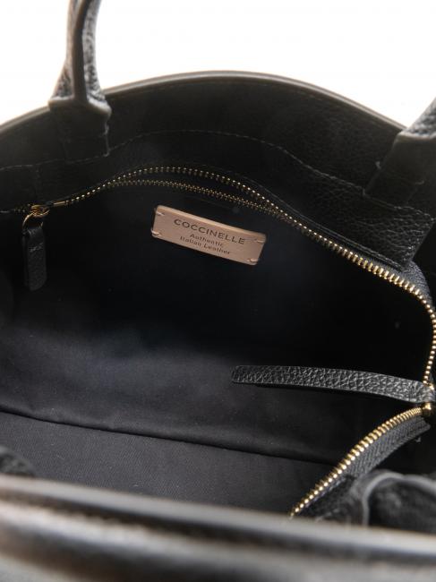 KLICHE Bolso de piel con bandolera negro - Bolsos Mujer