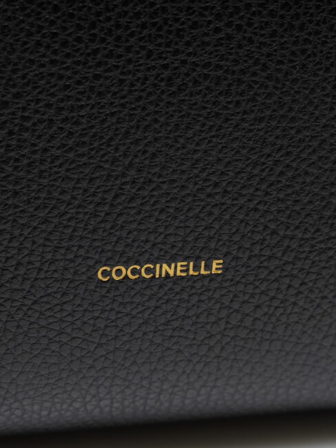 KLICHE Bolso de mano de piel martillada negro - Bolsos Mujer