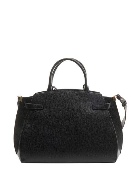 KLICHE Bolso de mano de piel martillada negro - Bolsos Mujer