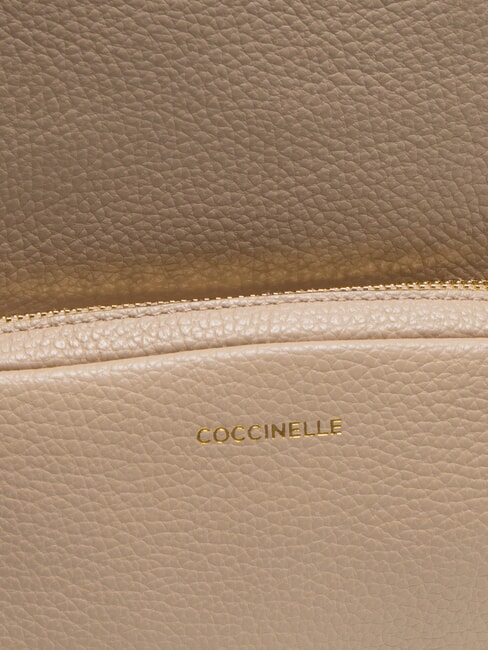 JEN Mochila de cuero martillado rosa polvo - Bolsos Mujer