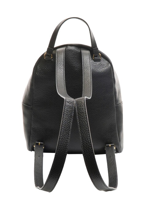 JEN Mochila de cuero martillado negro - Bolsos Mujer