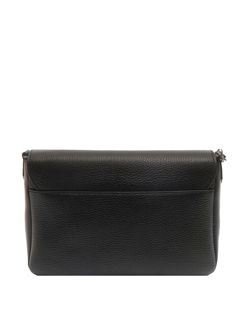 ARIES Bolso de hombro de piel martillada negro - Bolsos Mujer