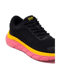 COLMAR URBANTRAIL COLORS Zapatillas negro-rosa brillante/amarillo brillante - Zapatos unisex - 4