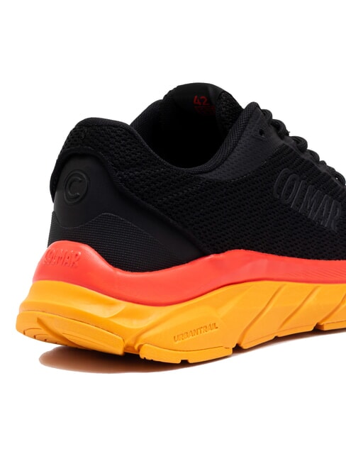 URBANTRAIL COLORS Zapatillas negro-naranja-rojo brillante - Zapatos unisex