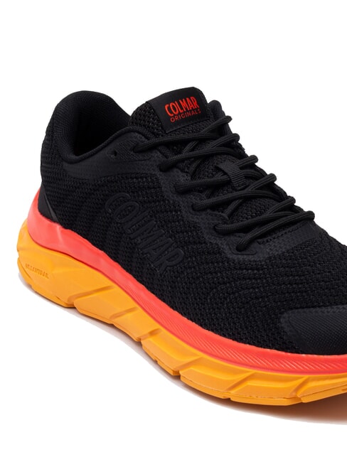URBANTRAIL COLORS Zapatillas negro-naranja-rojo brillante - Zapatos unisex