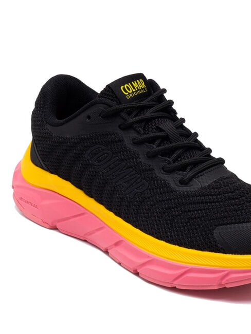 URBANTRAIL COLORS Zapatillas negro-rosa brillante/amarillo brillante - Zapatos unisex