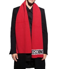 MOSCHINO LOGO Bufanda acanalada rojo - Bufandas - 2