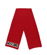 MOSCHINO LOGO Bufanda acanalada rojo - Bufandas - 4