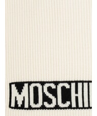 MOSCHINO LOGO Bufanda acanalada crema - Bufandas - 3