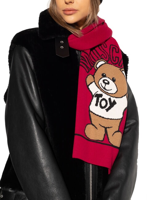 TEDDY Bufanda de mezcla de lana rojo - Bufandas