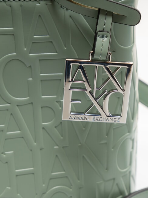 LOGO EMBOSSED Bolsito de mano, con bandolera sabio - Bolsos Mujer