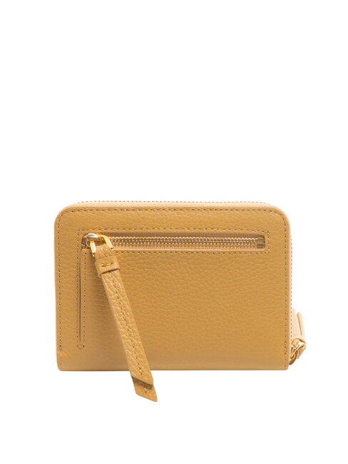 VOILE Cartera mediana de cuero con cremallera alrededor beige fresco - Carteras Mujer