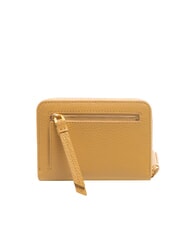 COCCINELLE VOILE Cartera mediana de cuero con cremallera alrededor beige fresco - Carteras Mujer - 3