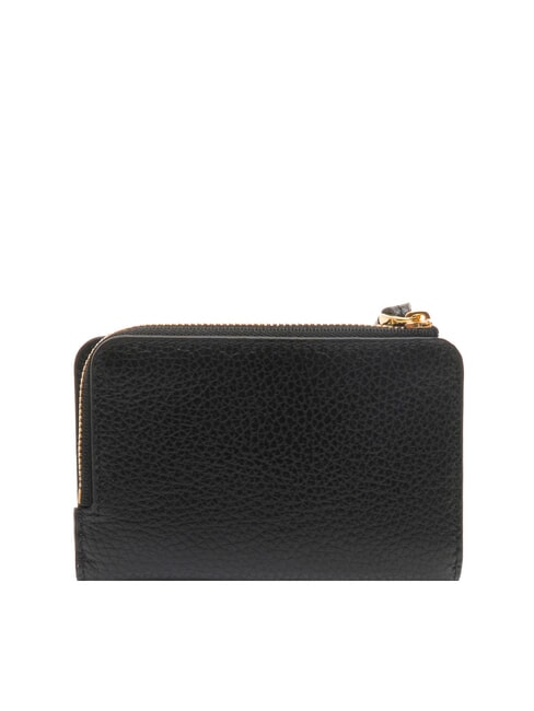 VOILE Cartera mediana de piel martillada negro - Carteras Mujer