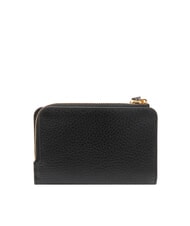 COCCINELLE VOILE Cartera mediana de piel martillada negro - Carteras Mujer - 3