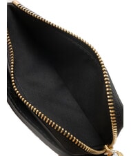 COCCINELLE VOILE Cartera mediana de piel martillada negro - Carteras Mujer - 4