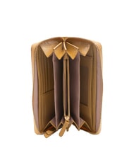 COCCINELLE VOILE Cartera grande de cuero con cremallera beige fresco - Carteras Mujer - 2