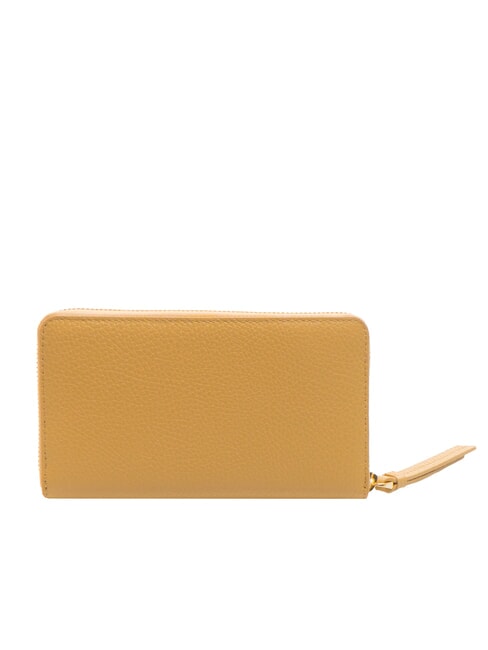 VOILE Cartera grande de cuero con cremallera beige fresco - Carteras Mujer