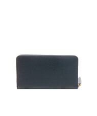 COCCINELLE VOILE Cartera grande de cuero con cremallera azul medianoche - Carteras Mujer - 3