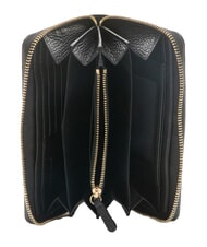 COCCINELLE VOILE Cartera grande de cuero con cremallera negro - Carteras Mujer - 2