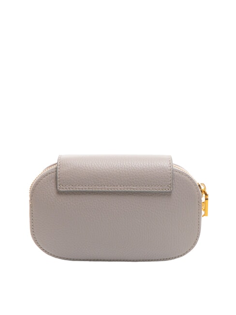 FAINT Mini bolso de piel martillada gris claro - Bolsos Mujer