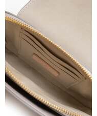 COCCINELLE FAINT Mini bolso de piel martillada gris claro - Bolsos Mujer - 6