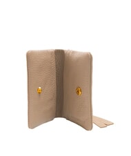 COCCINELLE SOFTY Tarjetero de cuero martillado rosa polvo - Carteras Mujer - 2