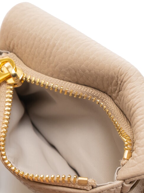 SOFTY Tarjetero de cuero martillado rosa polvo - Carteras Mujer