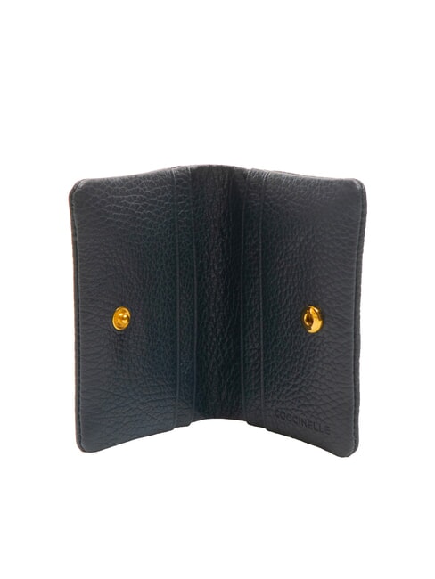 SOFTY Tarjetero de cuero martillado azul medianoche - Carteras Mujer