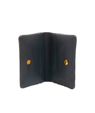 COCCINELLE SOFTY Tarjetero de cuero martillado azul medianoche - Carteras Mujer - 2