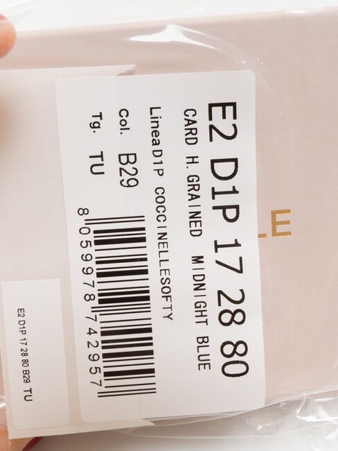 SOFTY Tarjetero de cuero martillado azul medianoche - Carteras Mujer