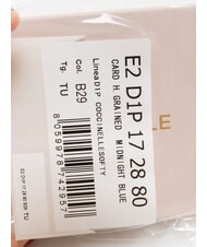 COCCINELLE SOFTY Tarjetero de cuero martillado azul medianoche - Carteras Mujer - 3