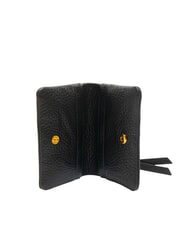 COCCINELLE SOFTY Tarjetero de cuero martillado negro - Carteras Mujer - 2