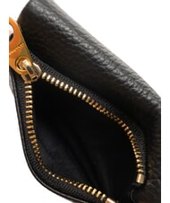 COCCINELLE SOFTY Tarjetero de cuero martillado negro - Carteras Mujer - 4