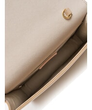 COCCINELLE TULIP Bolso de hombro de piel martillada rosa polvo - Bolsos Mujer - 6