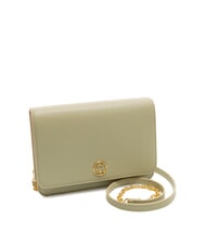 COCCINELLE TULIP Bolso de hombro de piel martillada verde celadón - Bolsos Mujer - 2